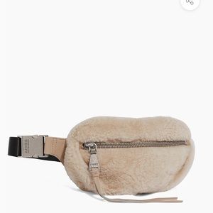 Aimee Kestenberg Milan Bum Bag Leather genuine shearling oat